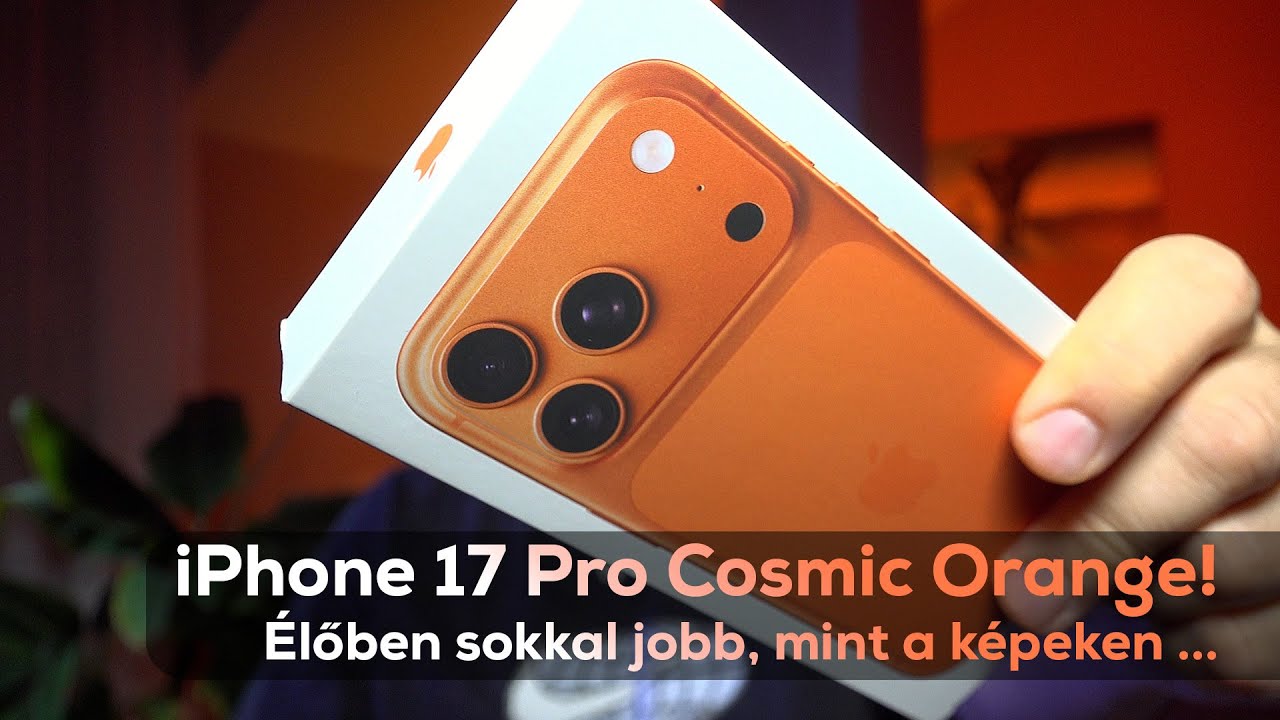 iPhone 17 Pro: Cosmic Orange kicsomagol&aacute;s | GreyFrame studi&oacute;