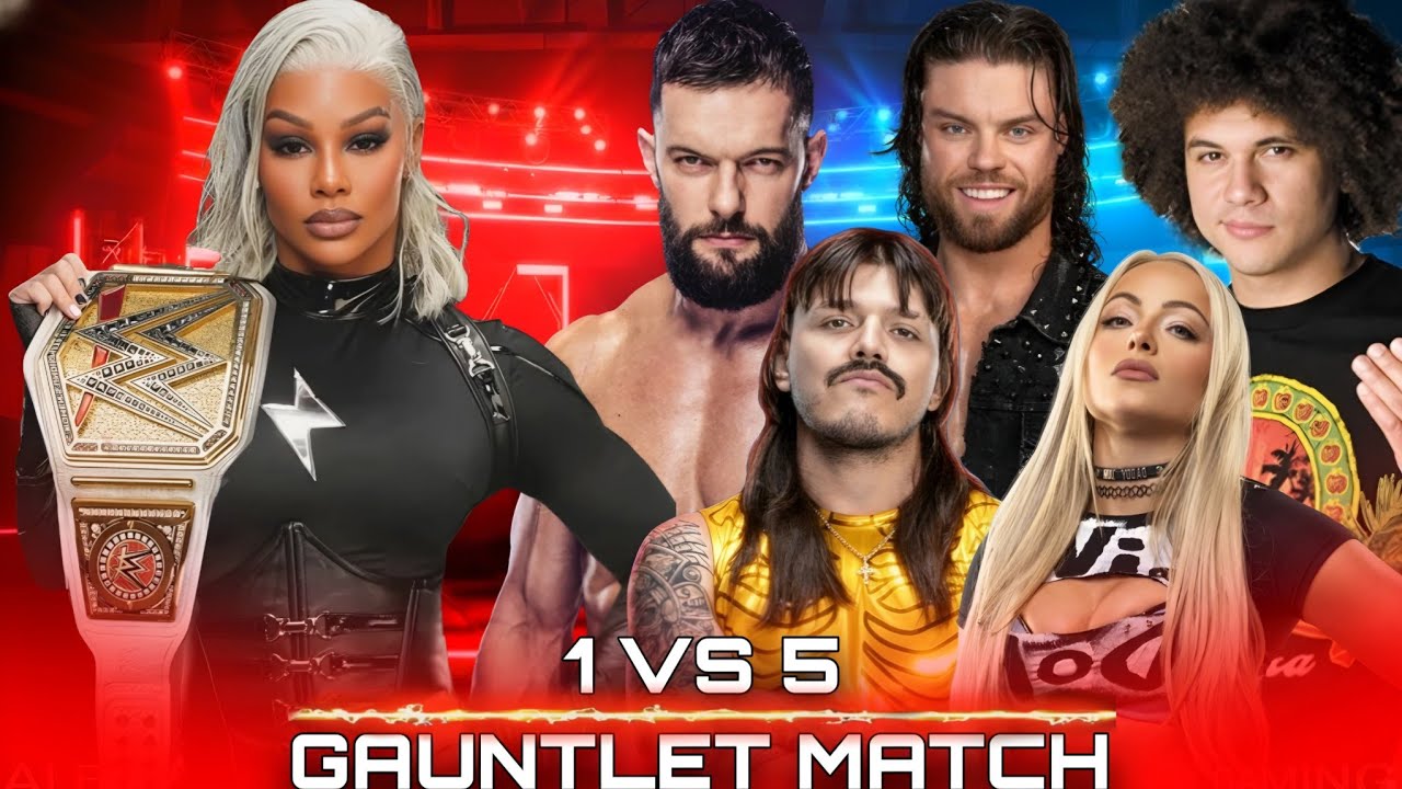 WWE 2K25 - Джейд Каргилл против Judgement Day | Матч «Гаунтлет Турмоил» 1 против 5 | WWE