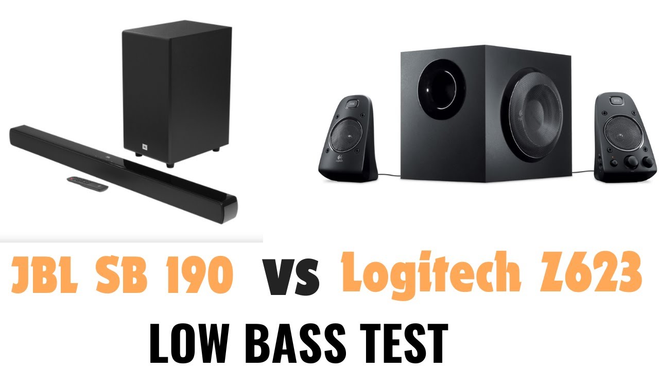 JBL Cinema SB 190 vs Logitech Z623 Low Bass Test | Soundbar vs Home Theatre Battle