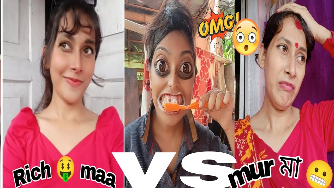 Rich mom vs poor MAA 🙂‍↔️//Assamese funny comedy relatable story 😁