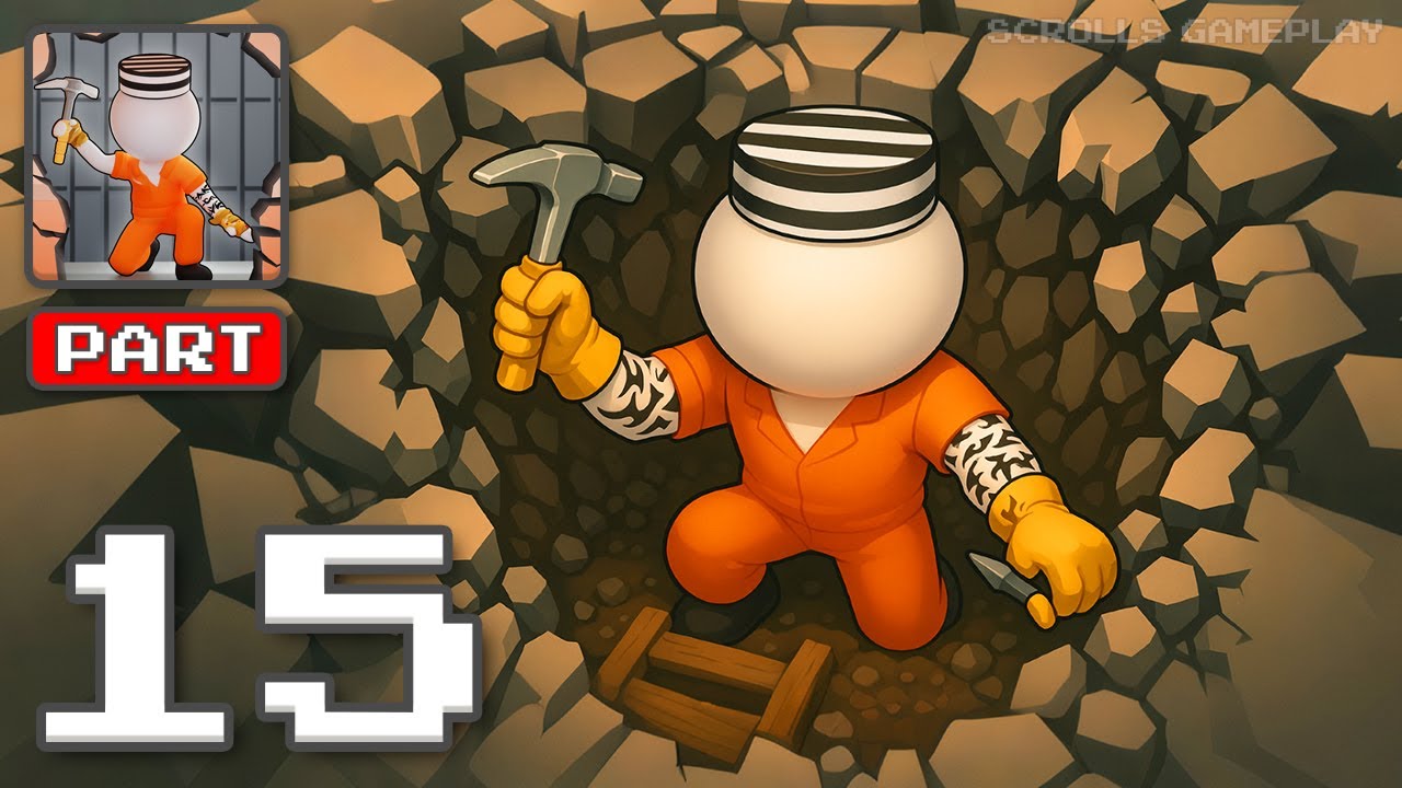 Prison Breakout - Gameplay Walkthrough Part 15 - Sneak Out Without Fear (iOS, Android)