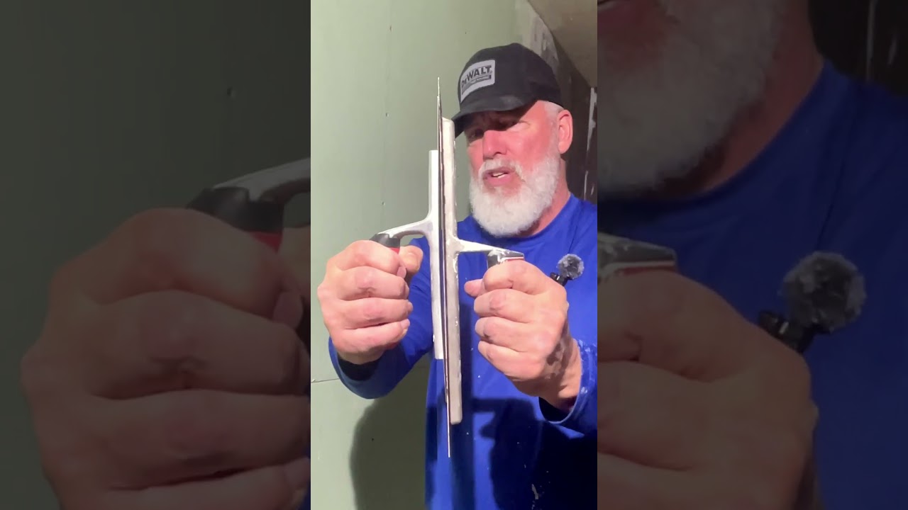 Curved Drywall Trowel Makes a Thick Joint! 