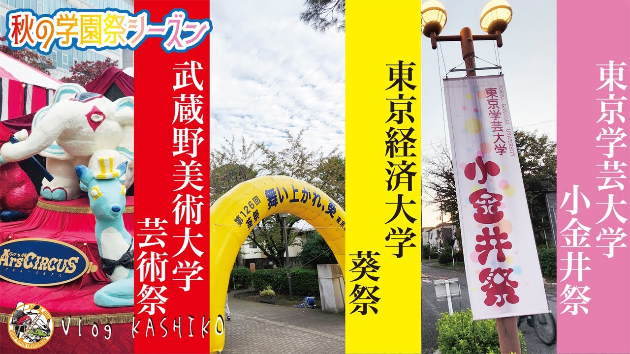 【チャリブログ】#254　秋の学園祭シーズン！　チャリで巡る3大学の学園祭【武蔵野美術大学】【東京経済大学】【東京学芸大学】【学園祭】
