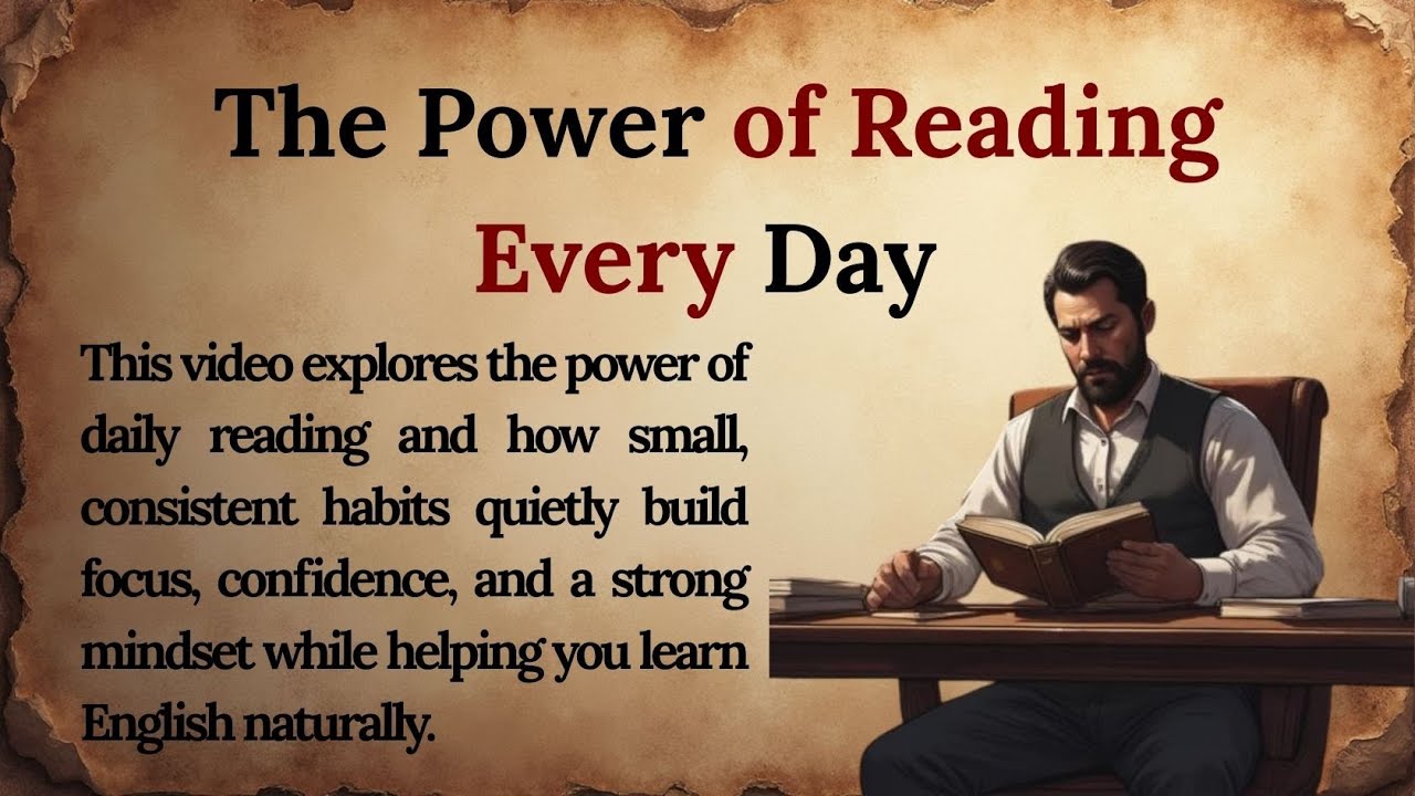 The Power of Reading Every Day || Learn English Through Motivational Lessons🔥|| Improve Your English
