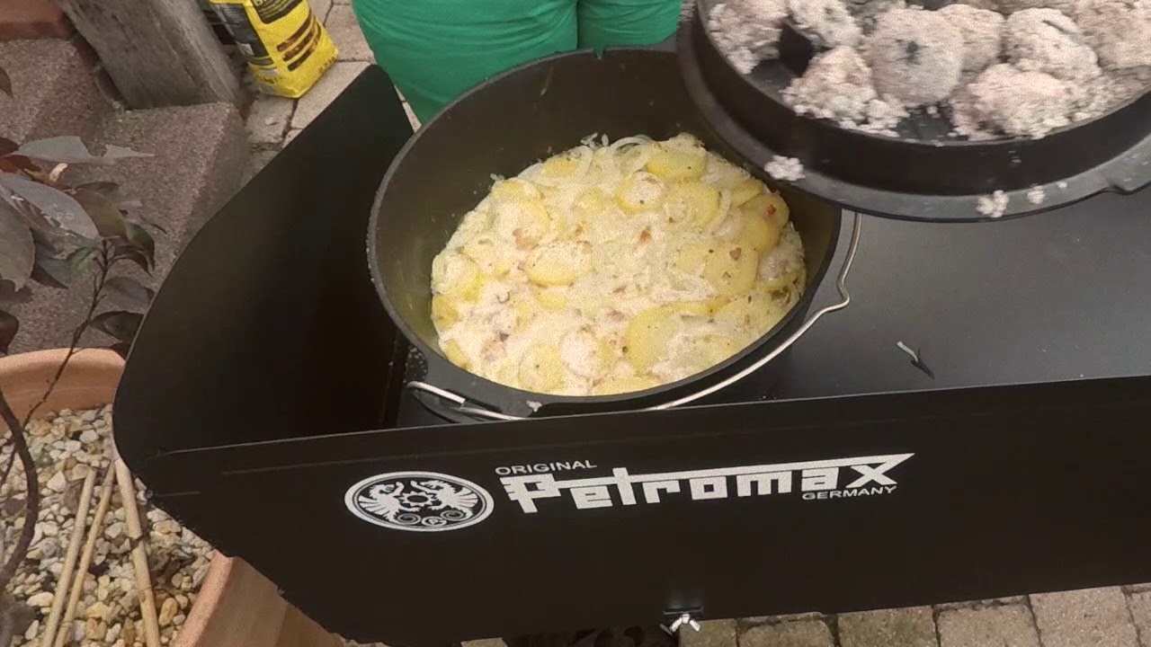 Kartoffelauflauf aus dem Dutch. Dem ft9 von Petromax.