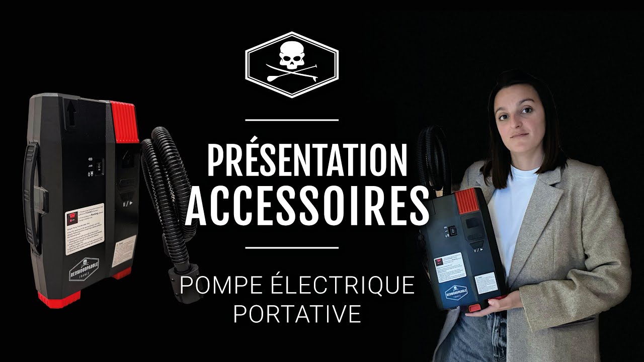 Présentation Pompe Électrique Portative Stand Up Paddle Gonflable