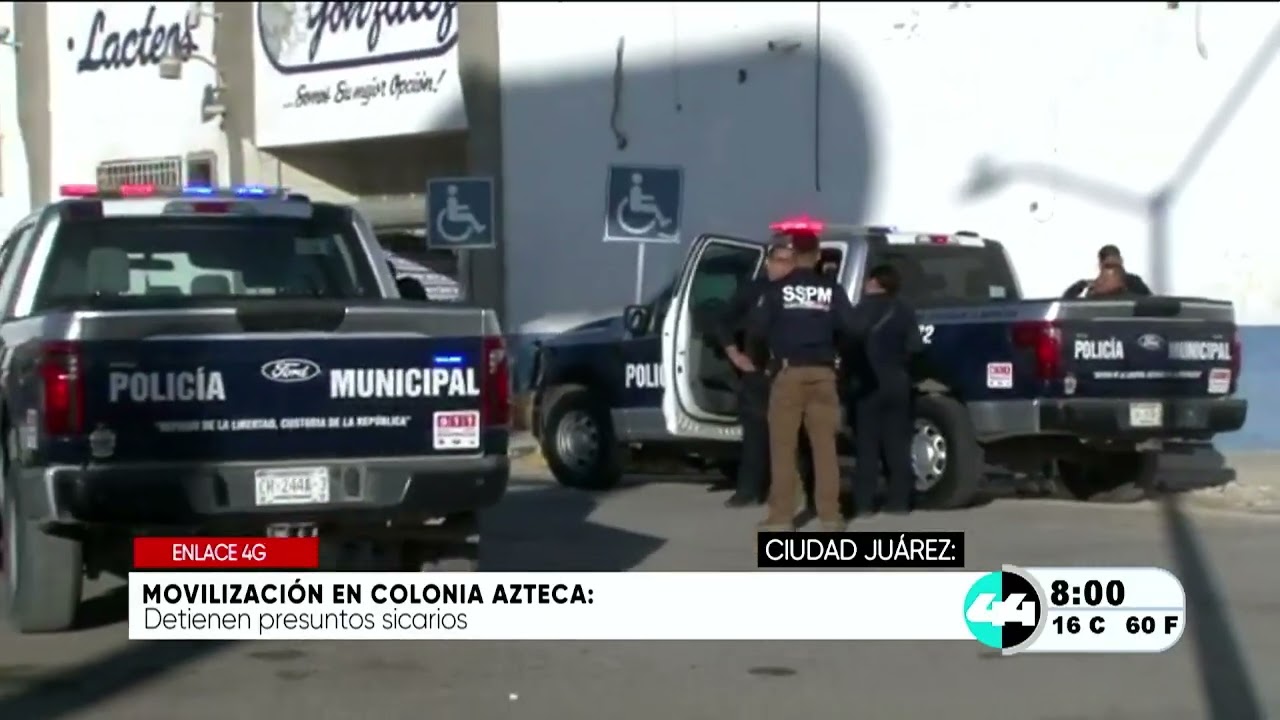 Movilización policiaca en colonia Azteca