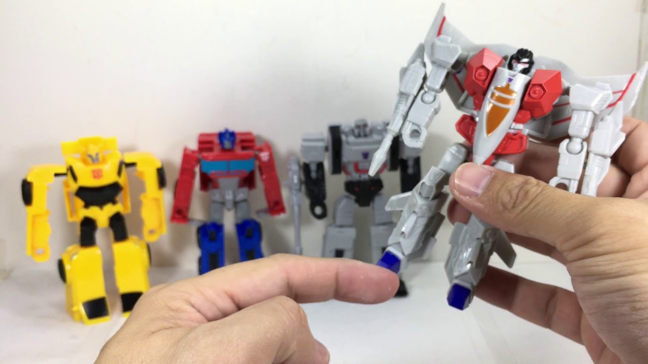 Transformers Authentics Bravo Bumblebee Optimus Prime Megatron Starscream Chefatron Review