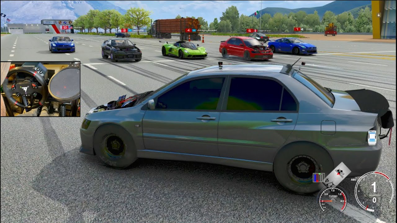 1300hp LANCER Joins 12 Lane HIGHWAY DRAGS MK Elite Server w/NEW Truck
