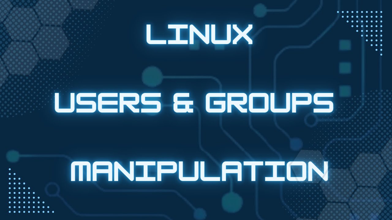Linux user & groups manipulations