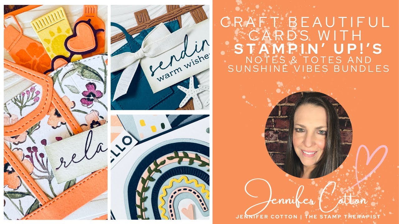 ☀️🌊 Make 3 Adorable Cards with Notes & Totes + Sunshine Vibes Bundles! | Stampin’ Up! Card Class