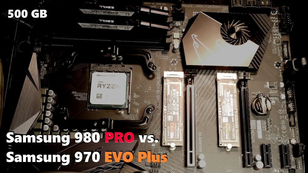 Samsung 980 PRO vs. 970 EVO Plus (500 GB)