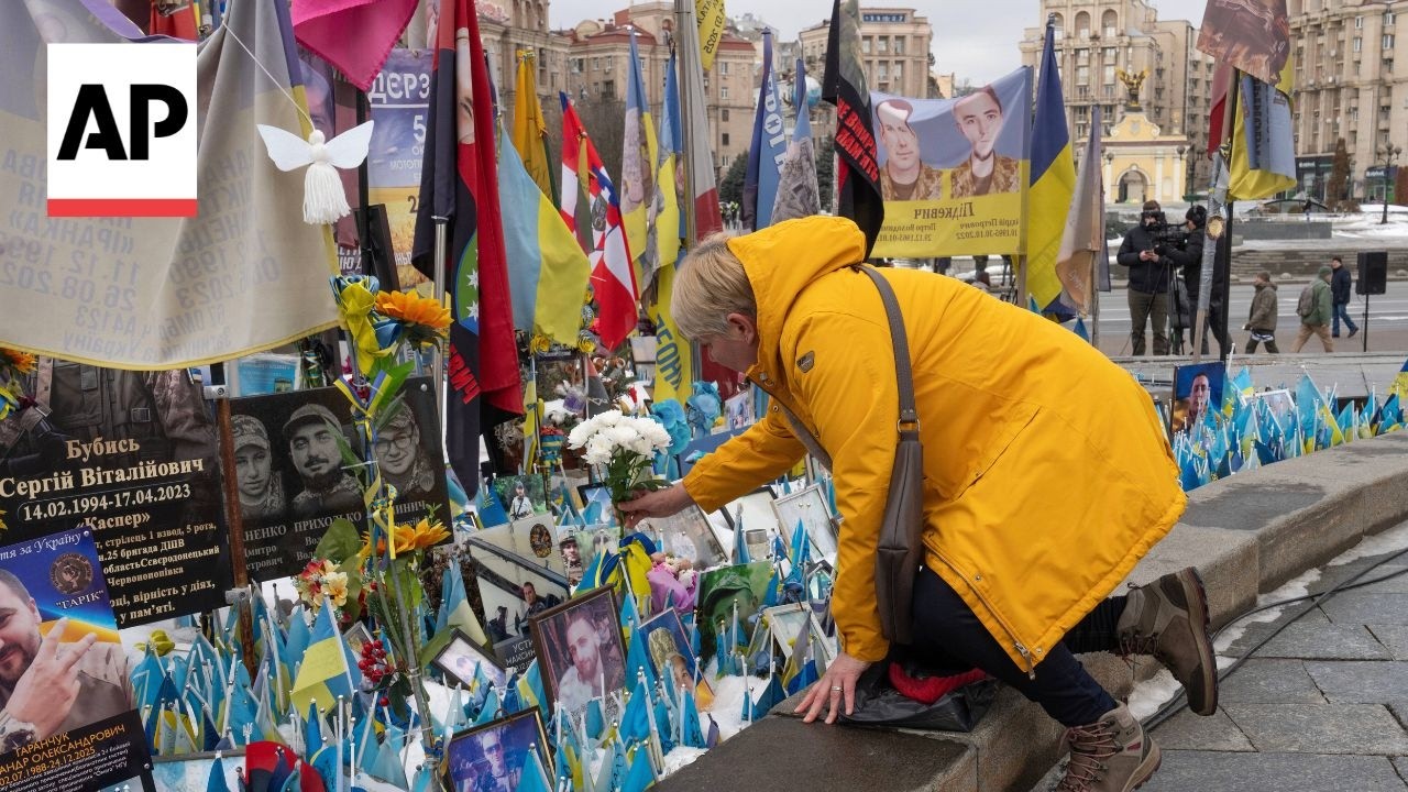 Ukraine marks 4 years since Russia's full-scale invasion
