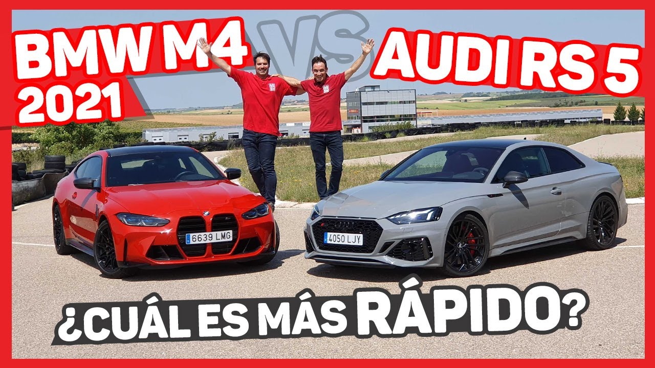 BMW M4 2021 vs AUDI RS 5 Coupé en CIRCUITO | ¿CUÁL es más RÁPIDO?