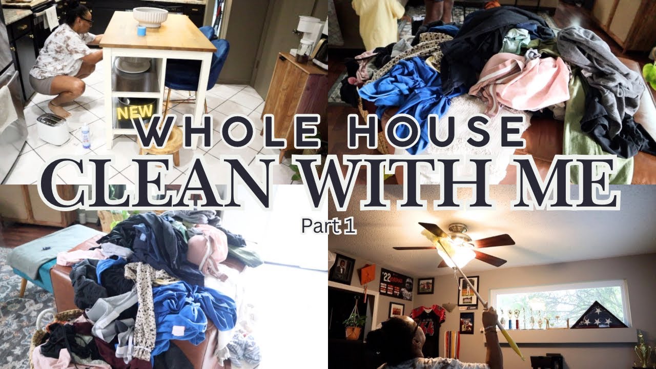 *NEW* Fall Whole House Clean With Me Part 1.
