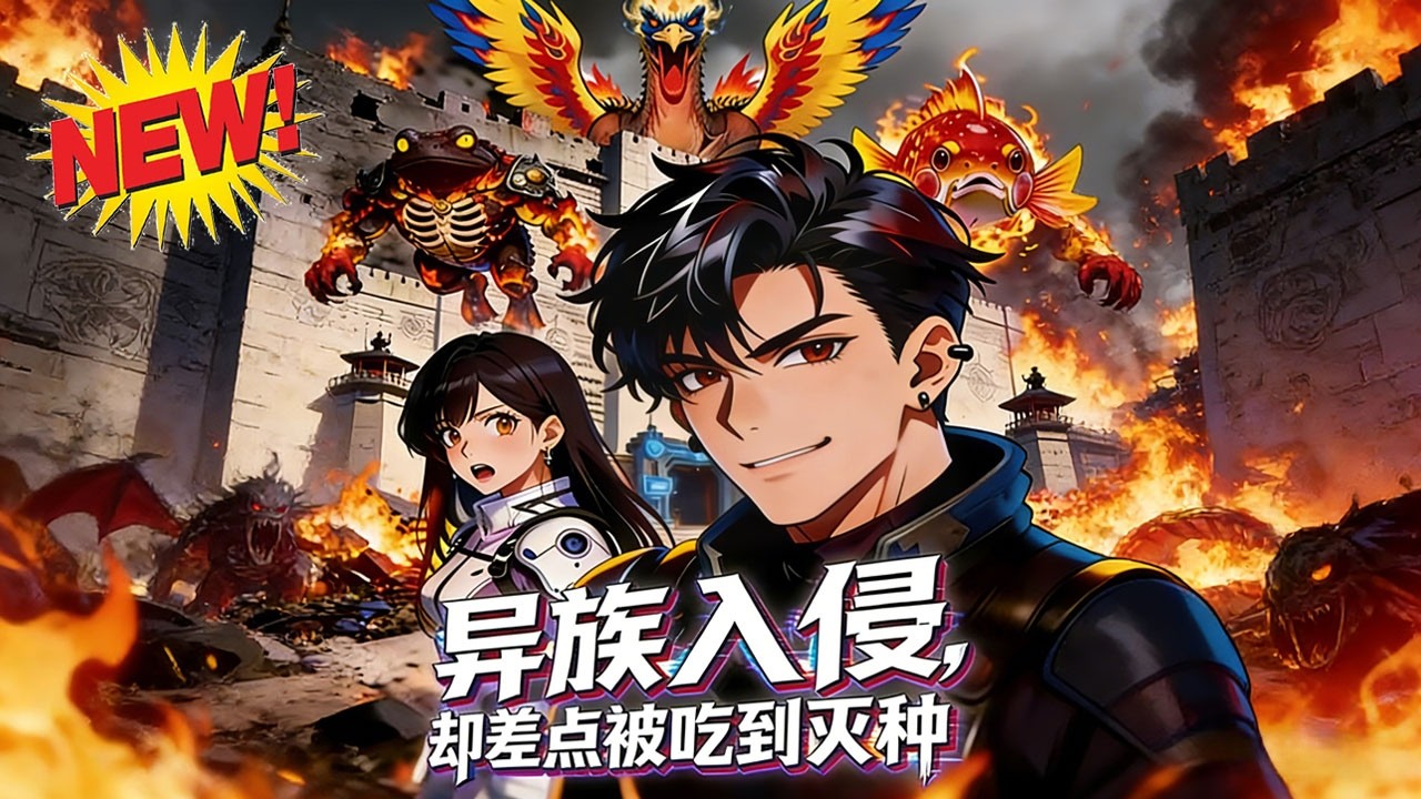 ⚡【新番速递】《异族入侵，却差点被吃到灭种》异族入侵人族濒危，厨子姜天携无敌天赋穿越，把异族当食材，战场烤食补充血气，吓懵所有异族！#末世 #穿越 #逆袭 #漫剧 #爱看动漫