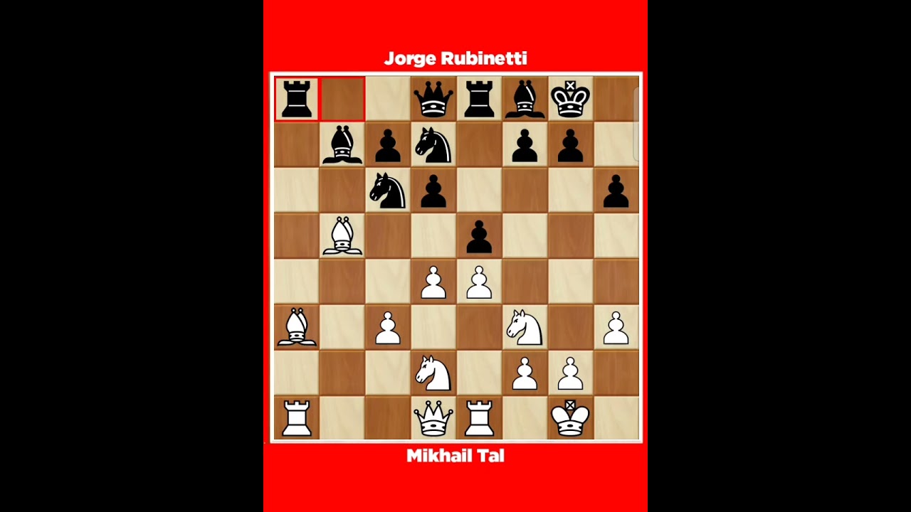 Mikhail Tal vs Jorge Rubinetti √ Olympiad Lucerne Switzerland, 1982.