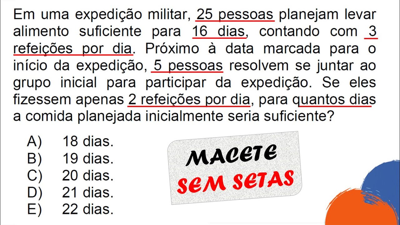 PMPI :: MACETE REGRA DE 3 COMPOSTA :: Concurso Soldado PM PI #NUCEPE