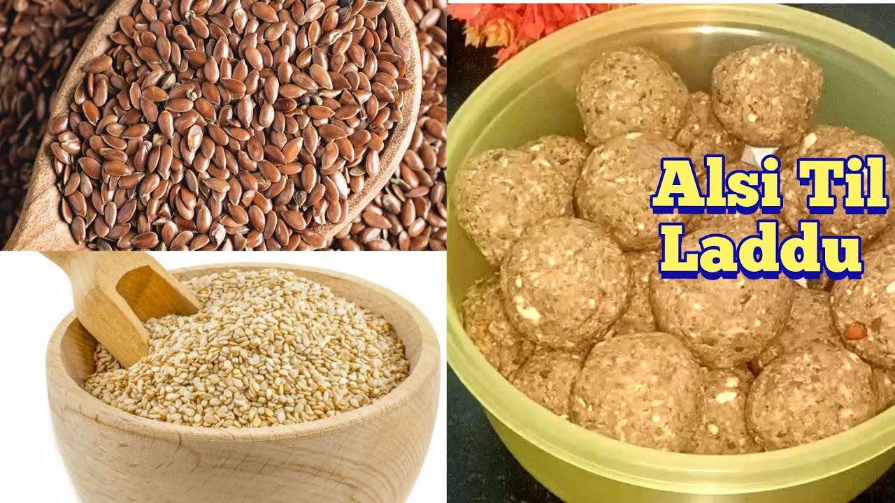 Alsi Til Laddu Recipe | Flaxseed Sesame Laddu अलसी और तिल के स्वादिष्ट और हेल्दी लड्डू  