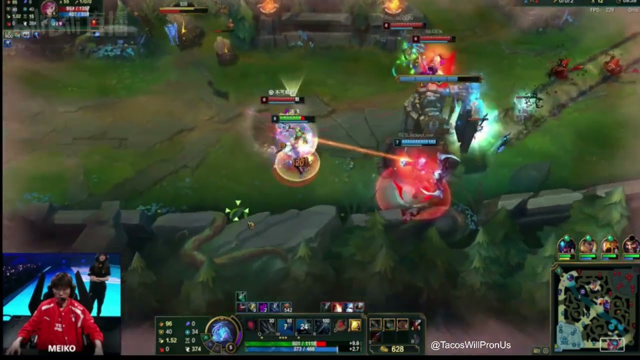 LPL POV TES Meiko Ashe POV vs BLG ON Kalista   Game 3