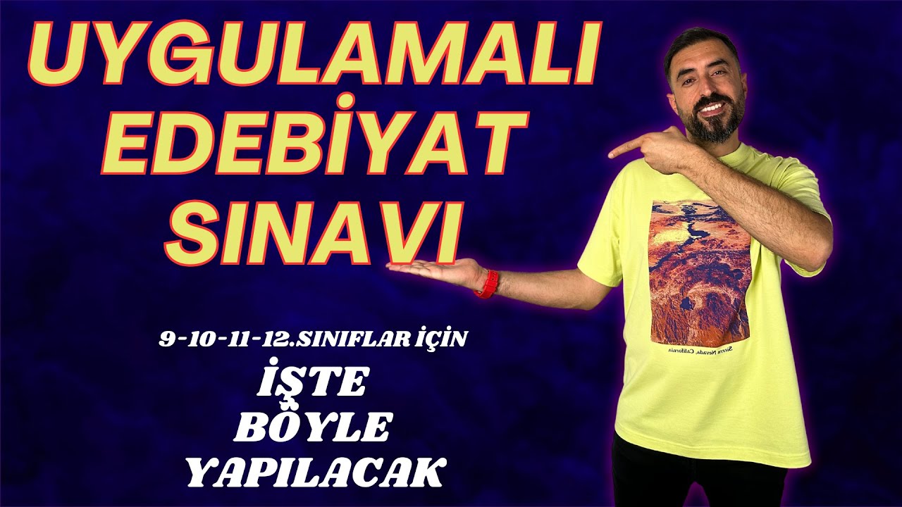 İşte Edebiyat Dersinin Uygulama Sınavı Böyle Yapılacak! UYGULAMA ÖLÇEĞİ