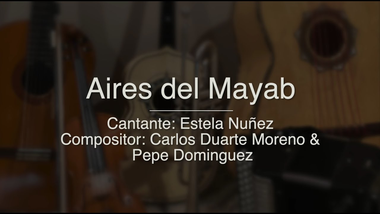 Aires del Mayab - Puro Mariachi Karaoke - Estela Nuñez - Tono Mujer