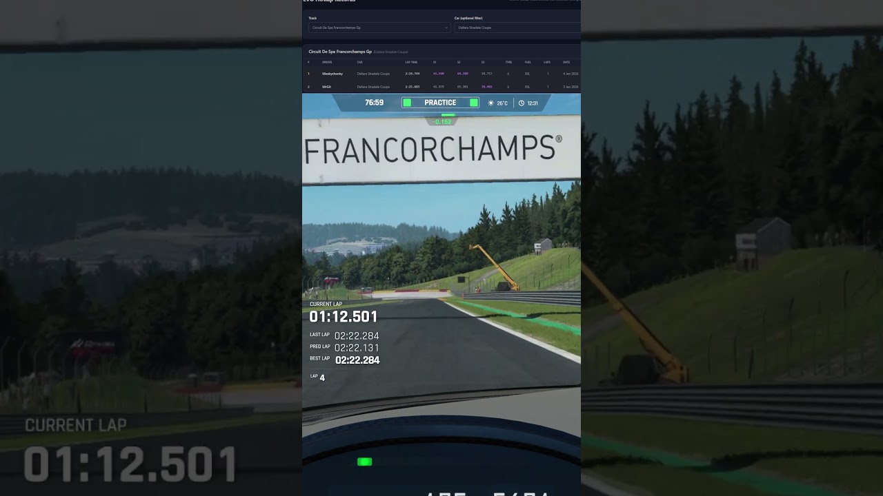 Automatic hotlap/race results to my website for AC Evo  
