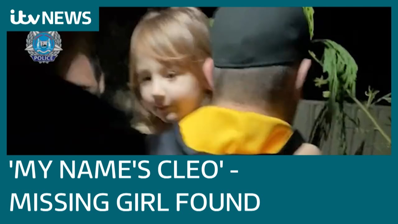 Moment Cleo Smith, 4, is rescued weeks after going missing in Australia | ITV News