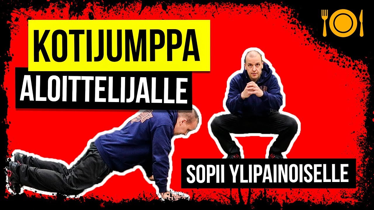 Treeniohjelma Aloittelijalle | Kotijumppa | Helppo Kotitreeni