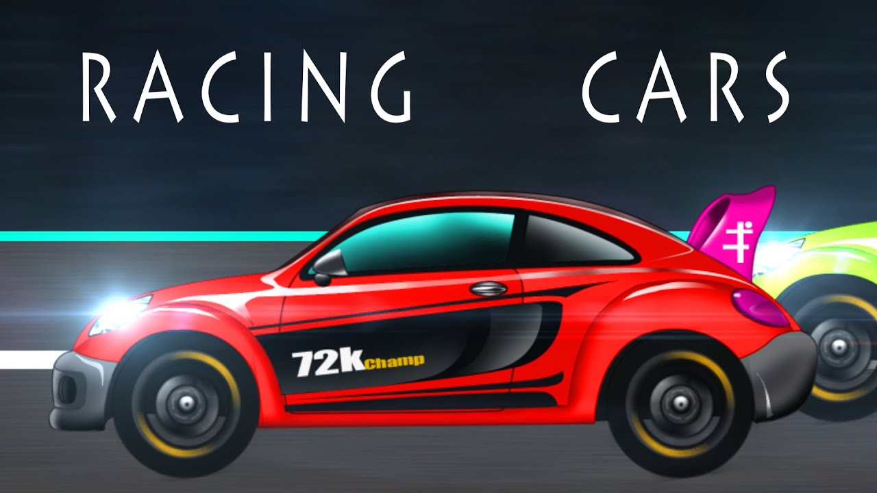 Sports car | Car Race | cartoon car