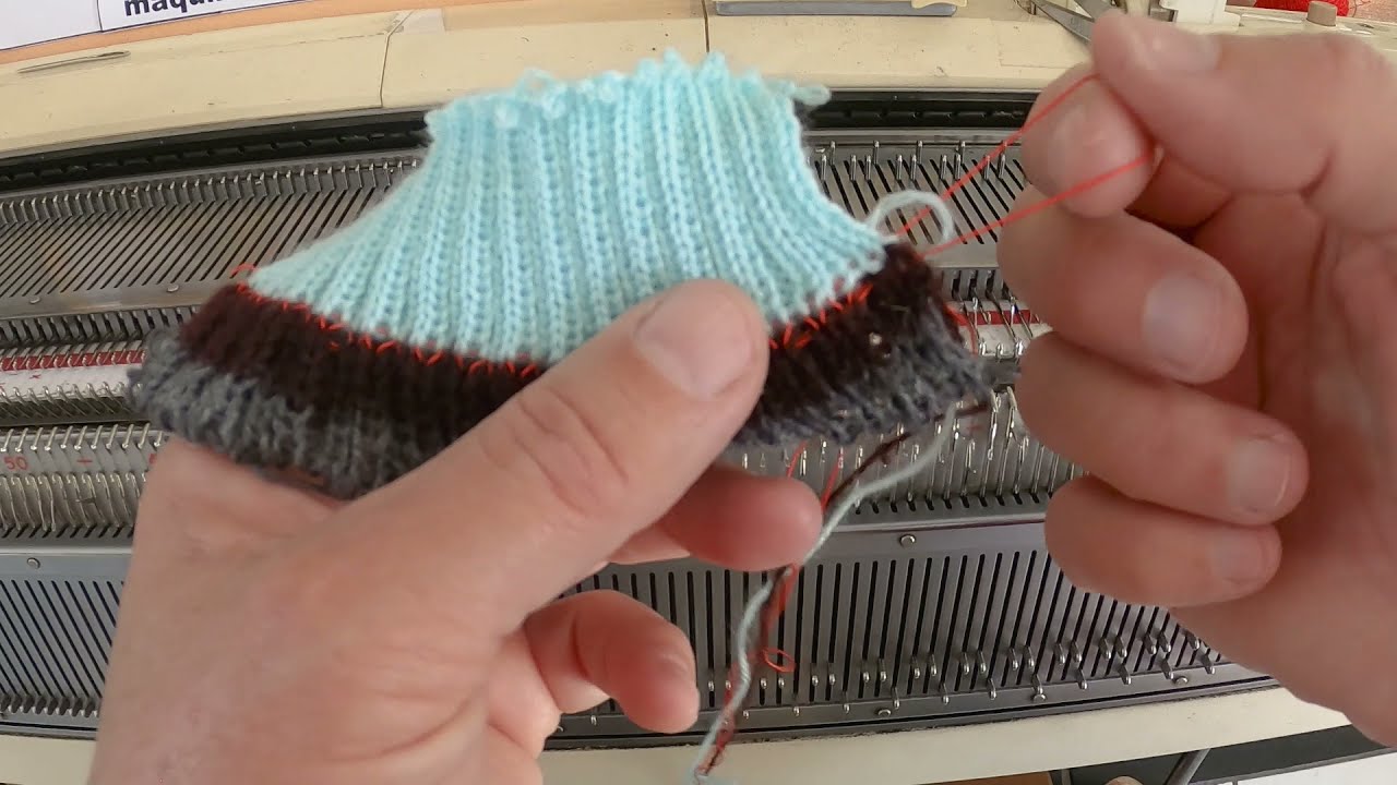 inicio que não arrebita de barras simples em tricô à máquina