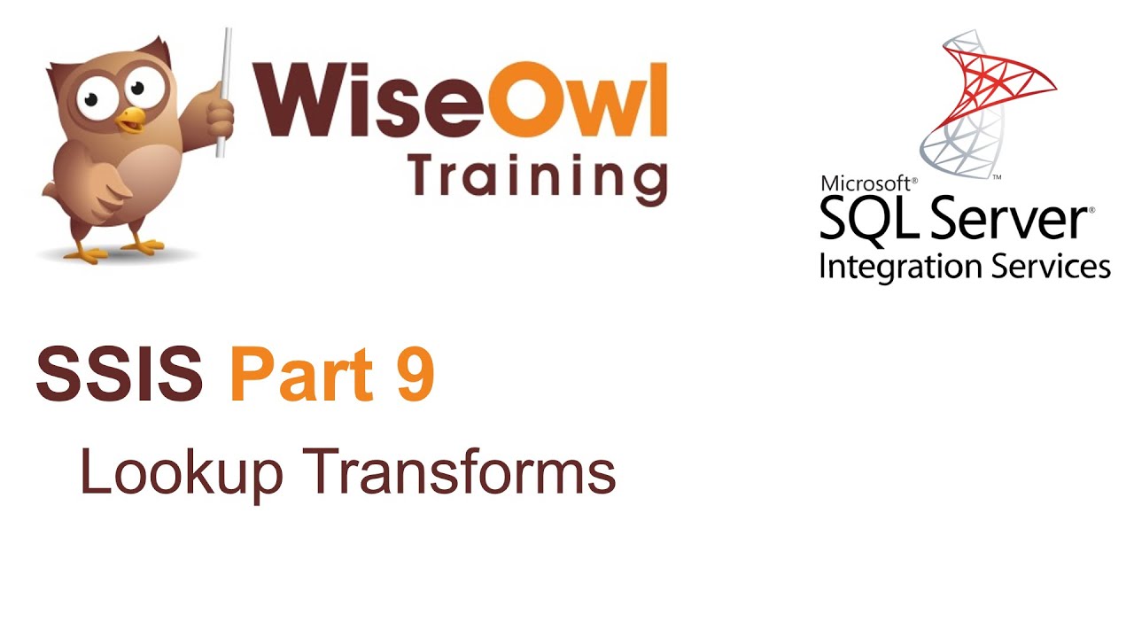 SQL Server Integration Services (SSIS) Part 9 - Lookup Transforms