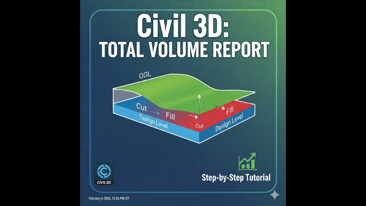 Total Volumn Calculation in Civil 3d