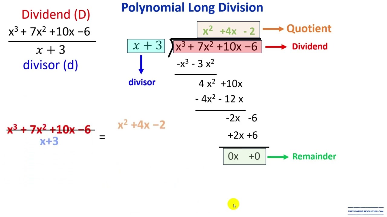 Polynomial long division