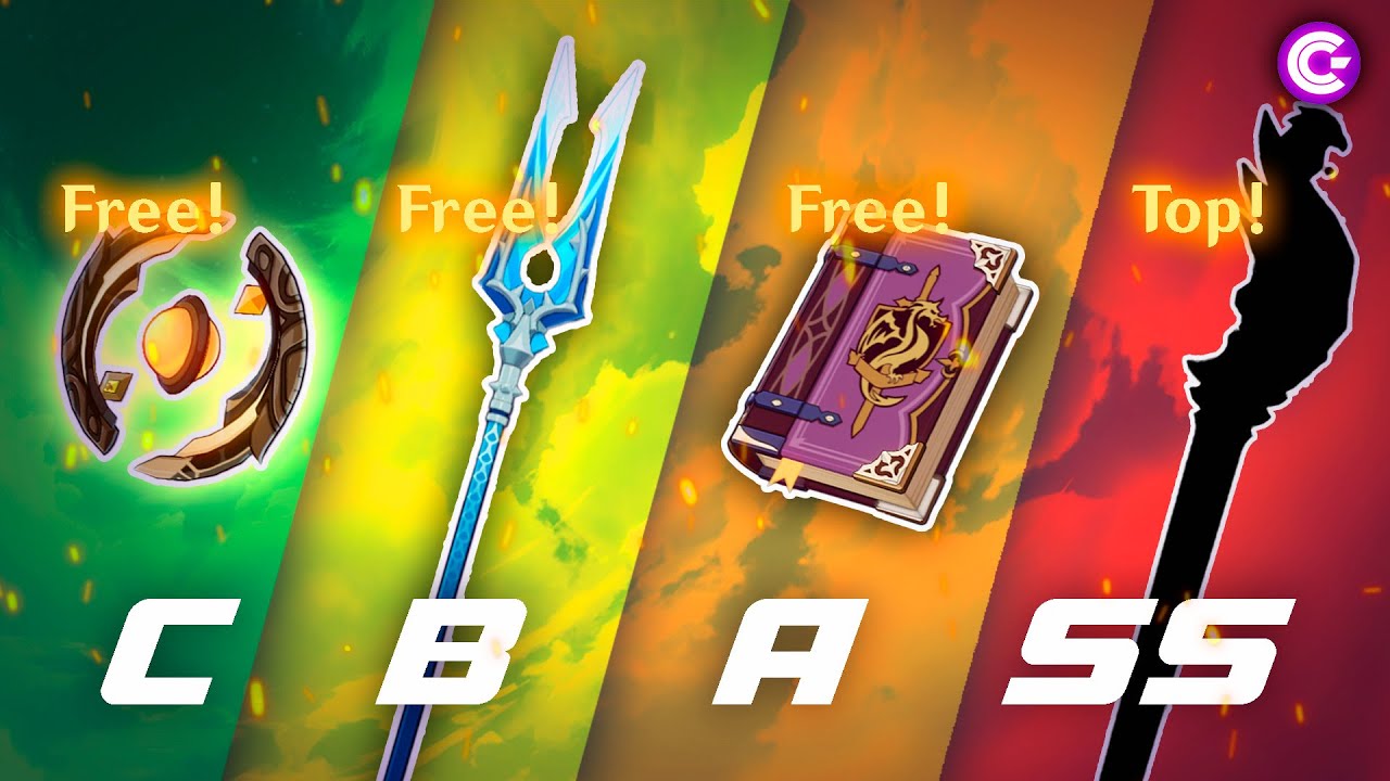 ✅TOP Best FREE F2P Weapons for ROLE - Genshin Impact