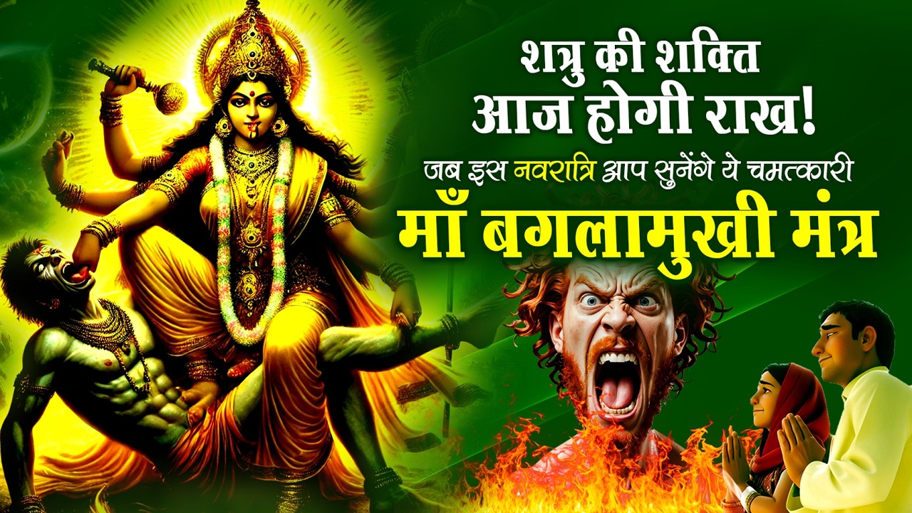 नवरात्रि का चमत्कारी माँ बगलामुखी मंत्र: आज होगी शत्रु की शक्ति नष्ट | Maa Baglamukhi | Navratri