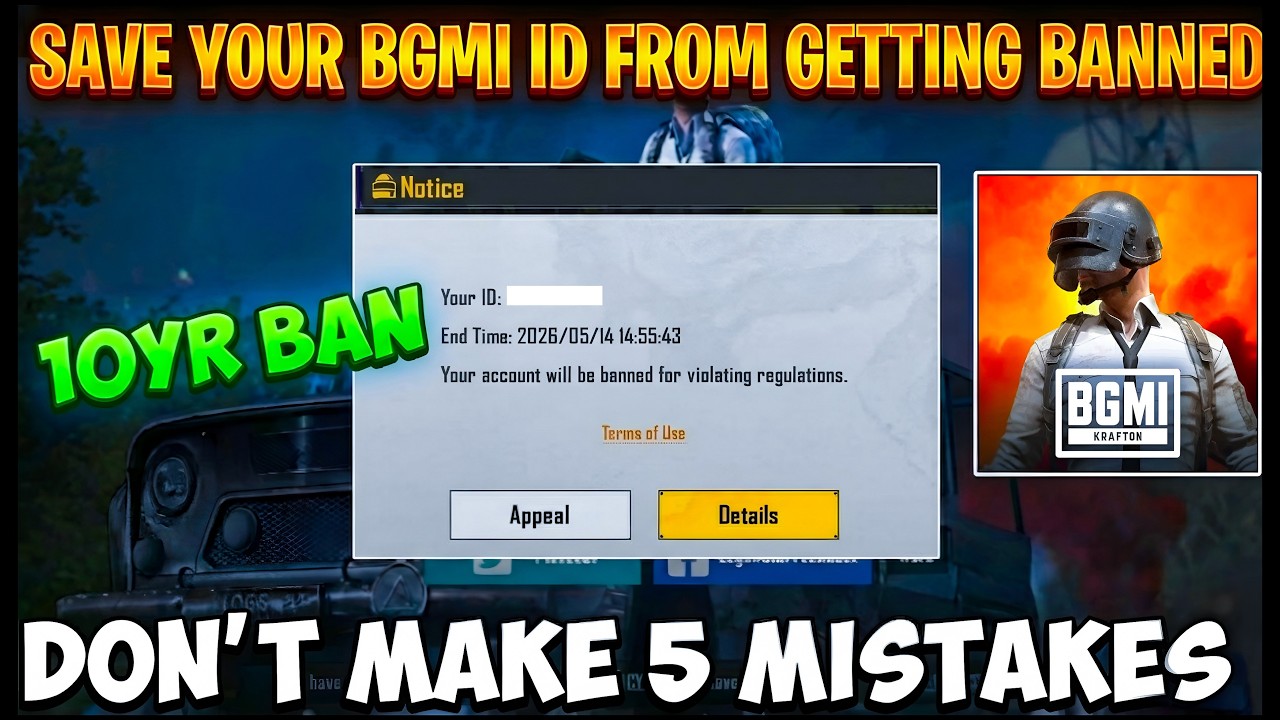 Save Your BGMI ID Now 🥺 BGMI ID Ban without REASON Solution | How to Unban BGMI ID 10 Years Ban 2026