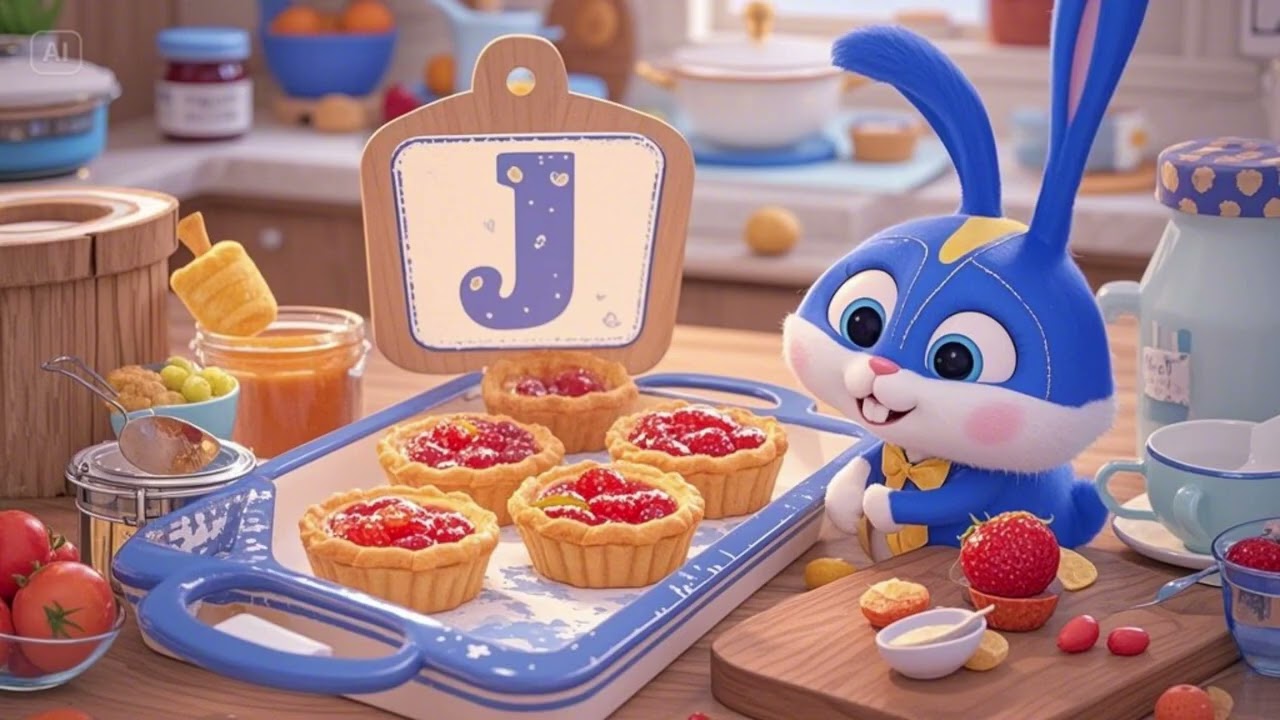 J is for Jam Tarts – JJ and Rabbit’s Recipe! | Nursery Rhymes & Kids Songs