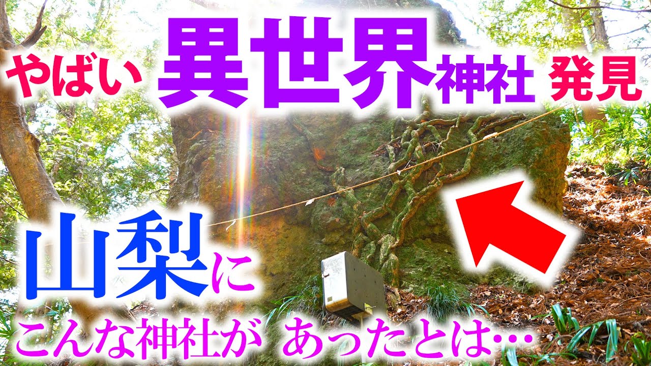 【まるで異世界】山梨の山の中に「根の神石」が実在！ ここの波動は別格です【穂見神社】