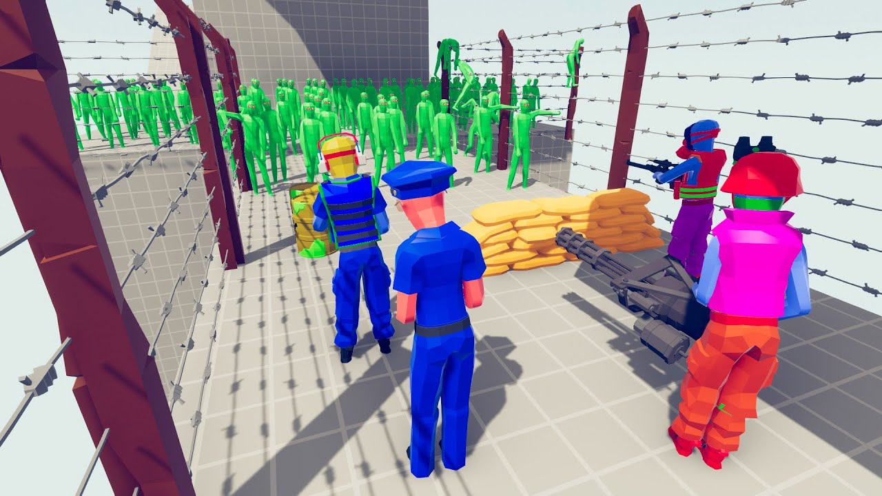 Zombie 100 Units vs Army Soldier - Totally Accurate Battle Simulator TABS