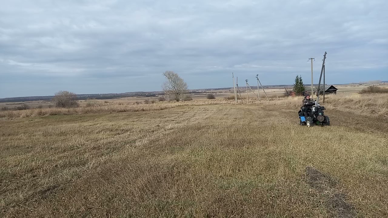 Финал боронования сенокосов.