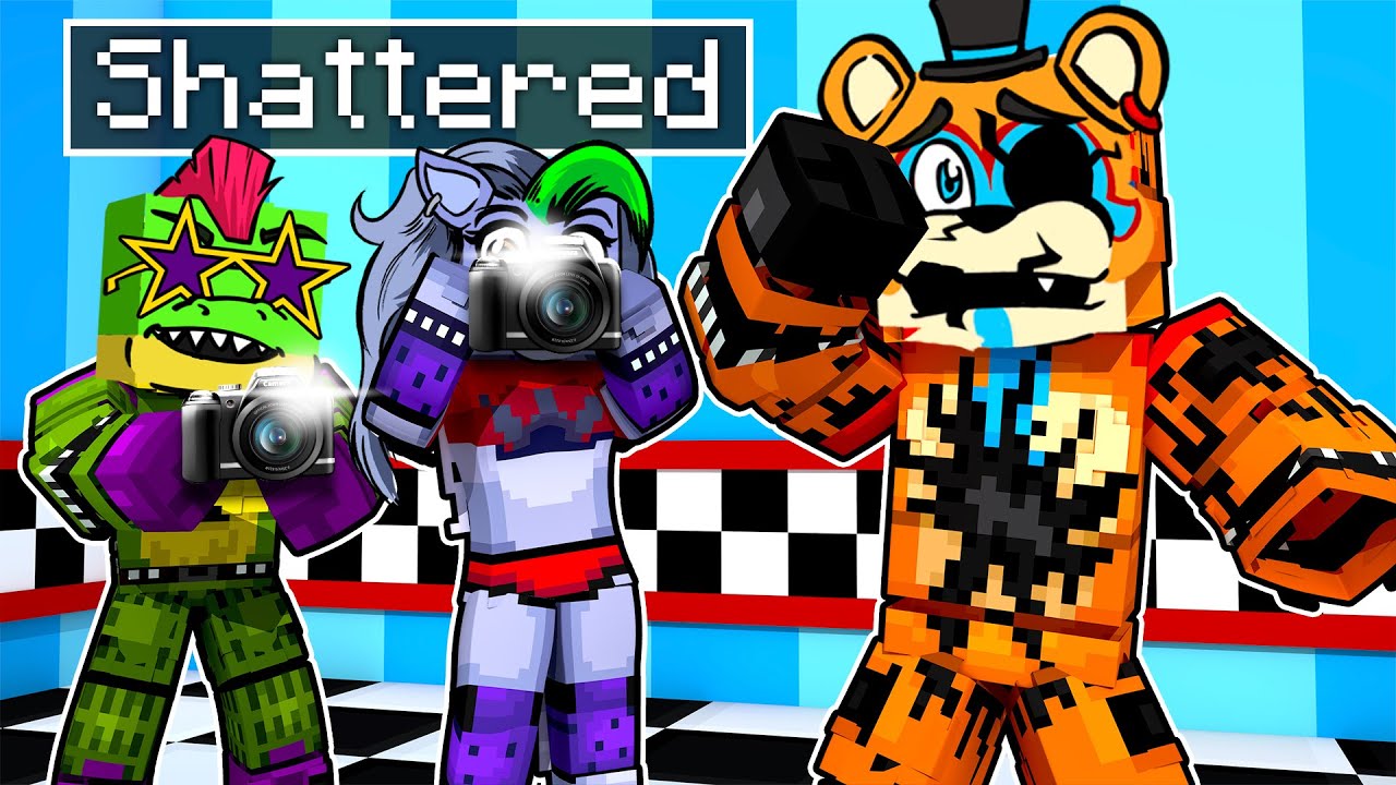 SHATTERED Glamrock Freddy Nightmare in Minecraft Security Breach
