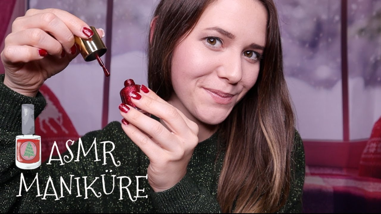 ASMR Deine Weihnachtliche Maniküre ♡ Peeling, Feilen + Massage | Christmas RP
