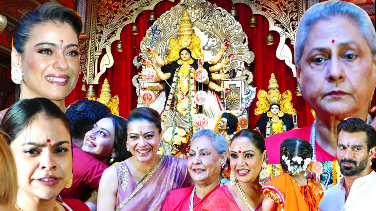 Celebrities Arrive At North Bombay Biggest Durga Puja | Day 04 | Kajol,Jaya Bachchan,Orry,Nysa,Yug