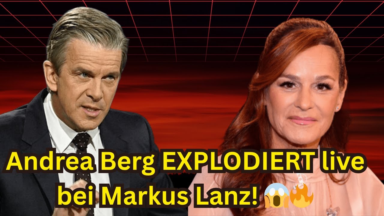 🔥 Andrea Berg sorgt f&uuml;r Eklat! &ndash; So hitzig startete die Markus Lanz Show 😱
