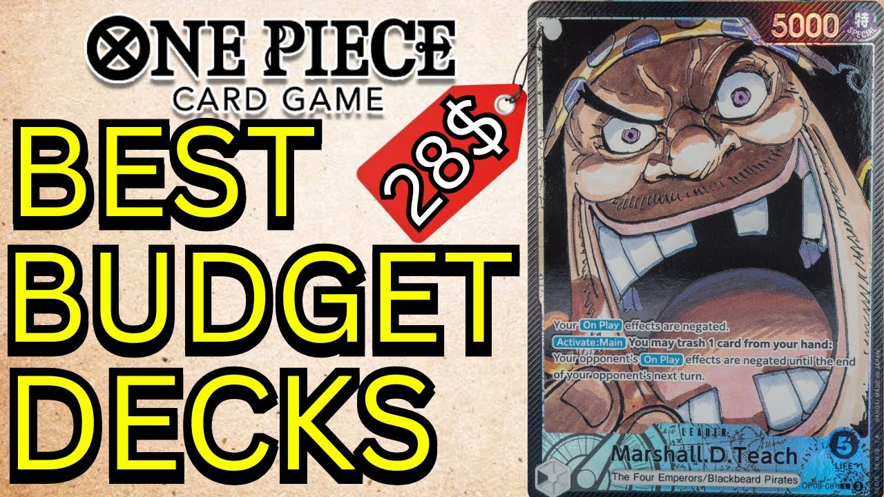 TOP 5 BUDGET DECKS In One Piece TCG | OP14+EB04