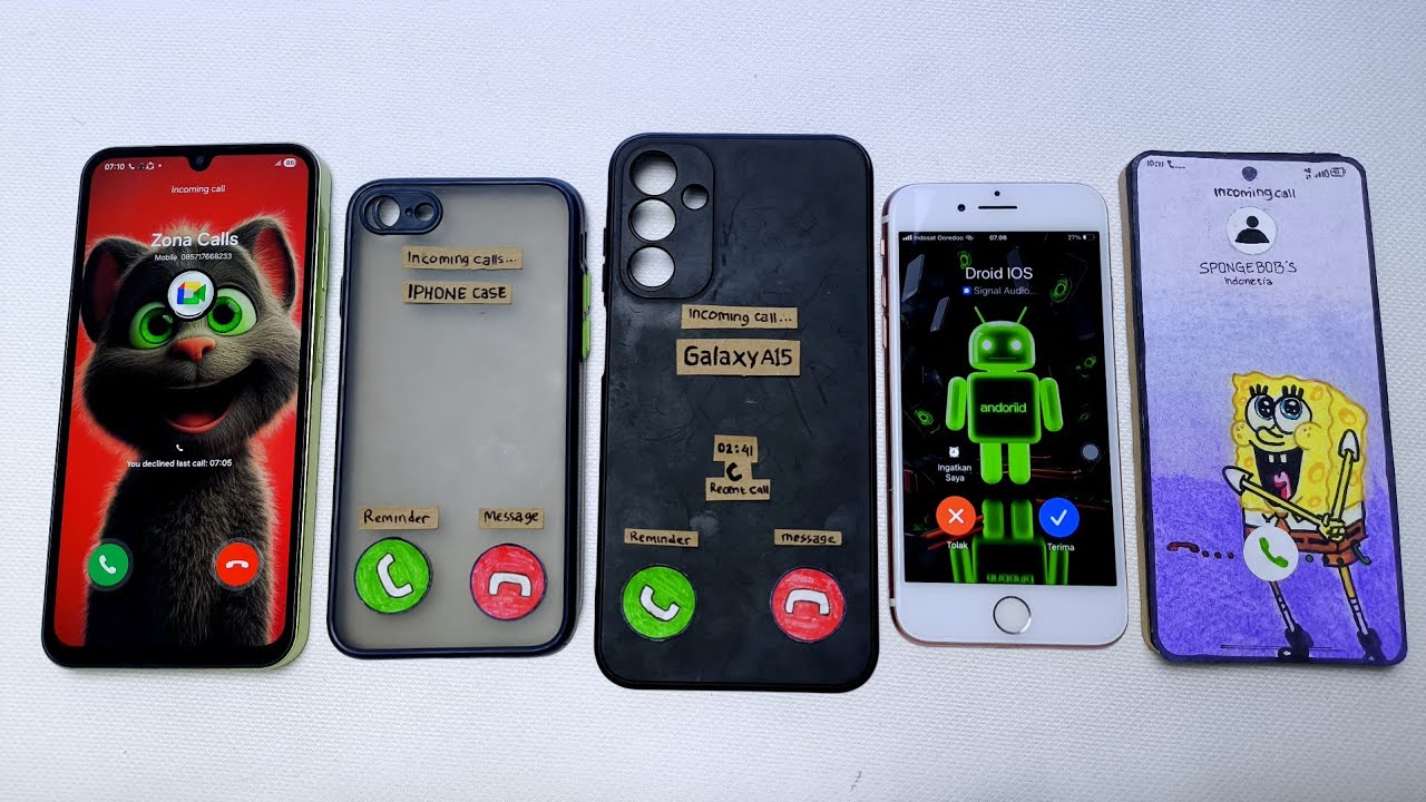 Galaxy a25 vs iPhone vs Galaxy Case vs IPHONE 7 Signal vs Vivo X300 Pro incoming call