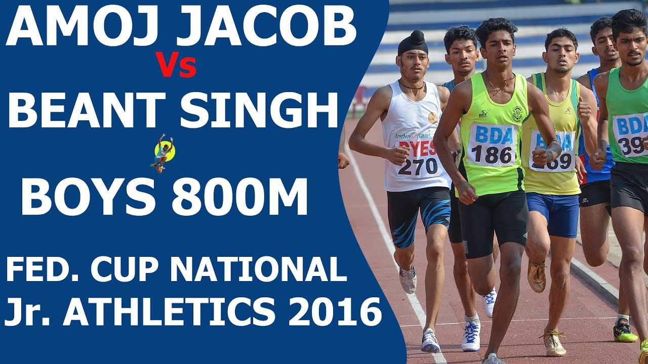 800m Battle Between Amoj jacob and Beant Singh