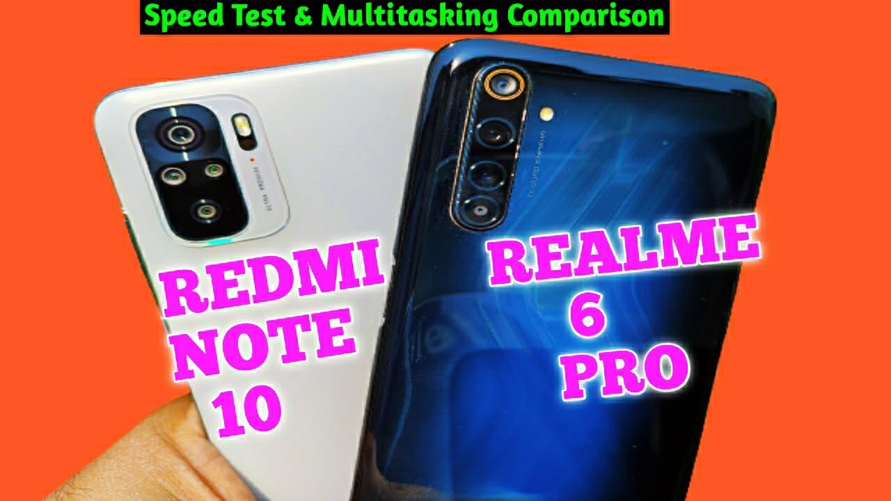 Redmi Note 10 vs Realme 6 Pro Speed Test & Camera Comparison |