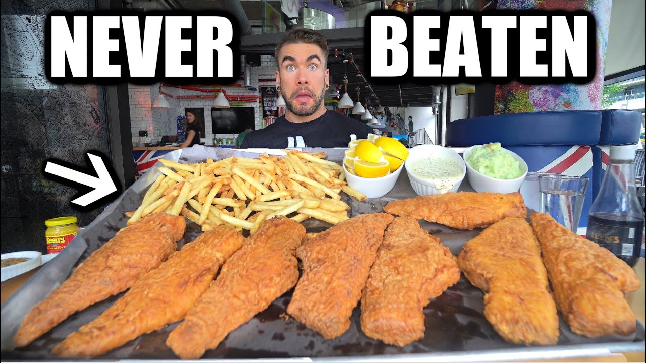 ATTEMPTING THE BIGGEST FISH & CHIPS CHALLENGE IN CANADA | Joel Hansen Raw